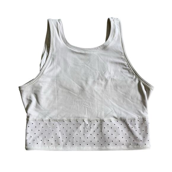Lululemon Run Mind over Miles Top Women's Size 6 White Activewear Crop Top - Picture 1 of 2